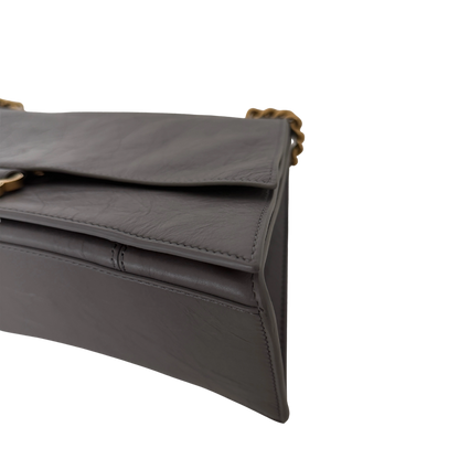 Balenciaga Crush Medium Chain Bag dunkelgrau/ neuwertig Balenciaga