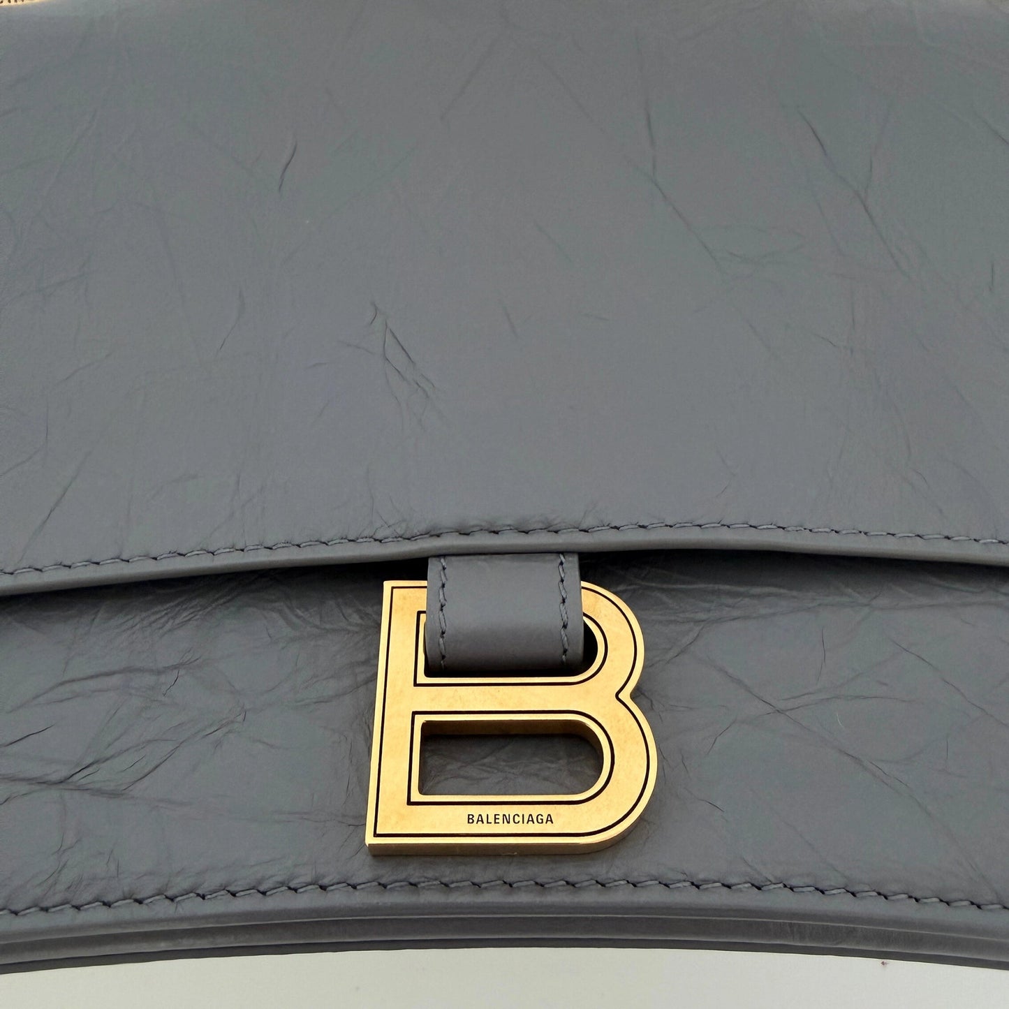 Balenciaga Crush Medium Chain Bag dunkelgrau/ neuwertig Balenciaga