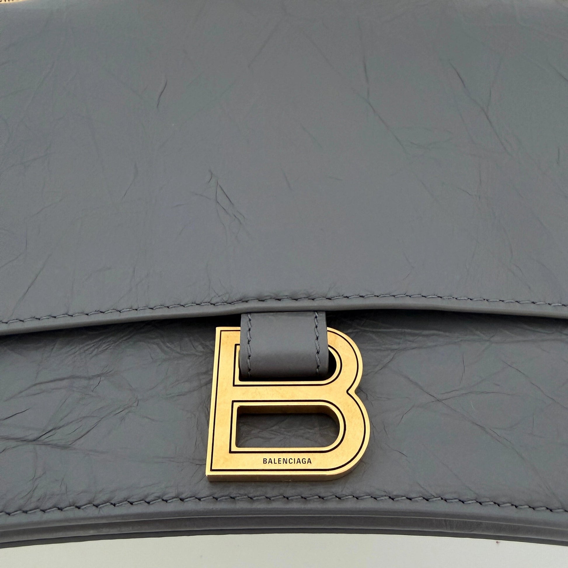 Balenciaga Crush Medium Chain Bag dunkelgrau/ neuwertig Balenciaga