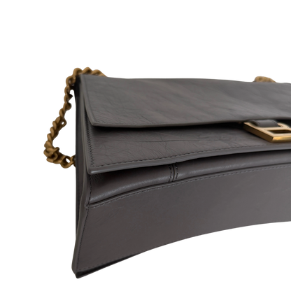 Balenciaga Crush Medium Chain Bag dunkelgrau/ neuwertig Balenciaga