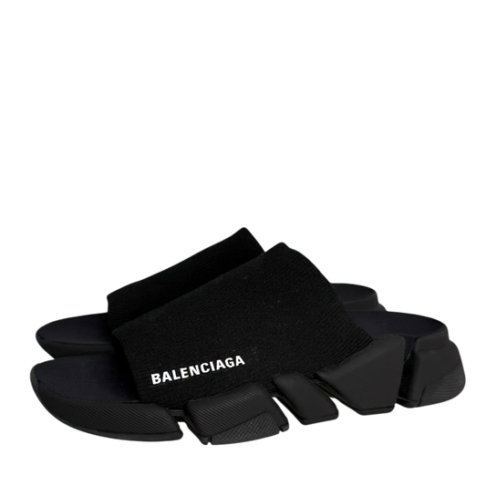 Balenciaga Pantoletten SPEED 2.0 Slides black Größe 38 Balenciaga