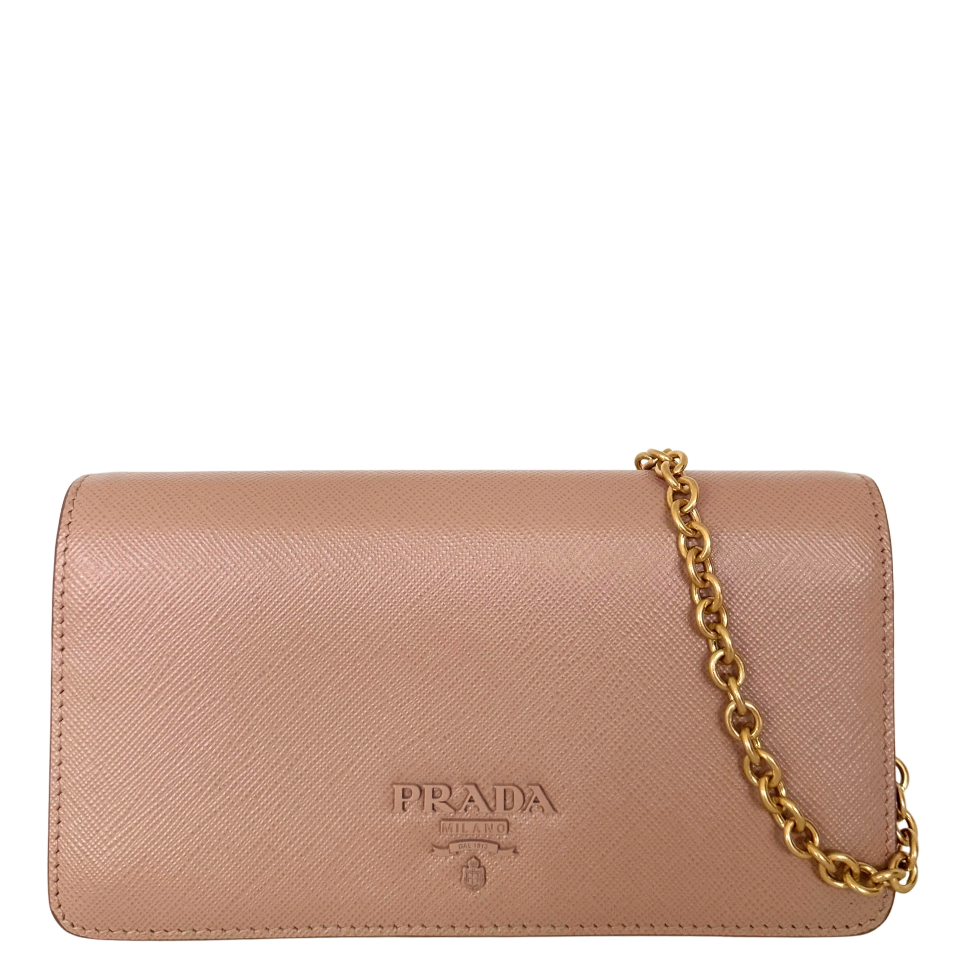 Prada Wallet on Chain Mini Bandoliera Cipria / neuwertig Prada