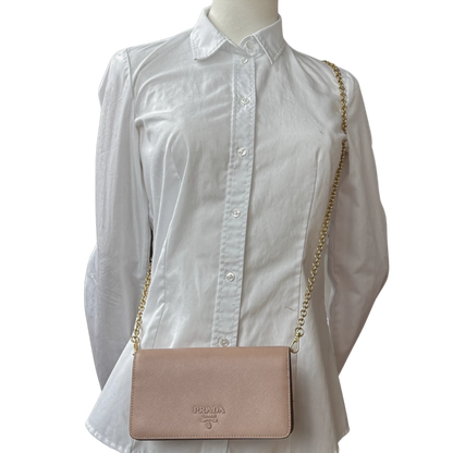 Prada Wallet on Chain Mini Bandoliera Cipria / neuwertig Prada