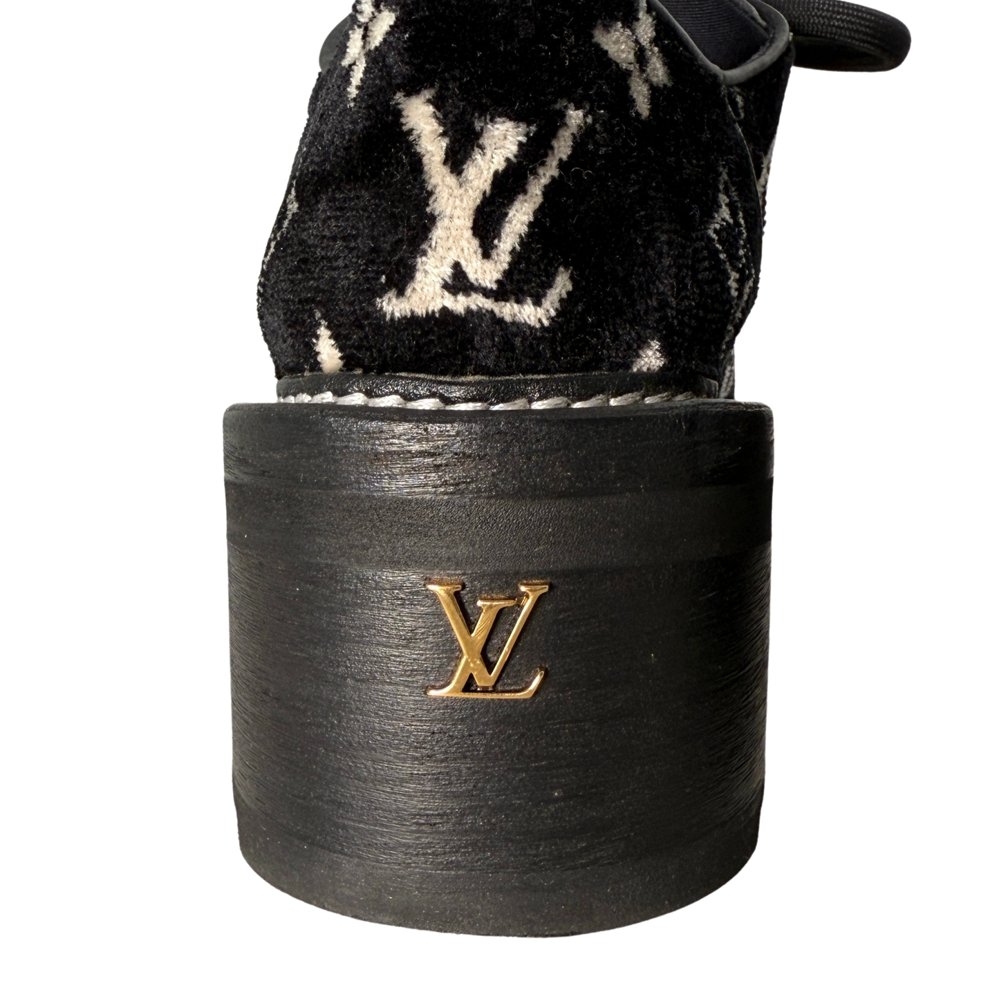 Louis Vuitton Beaubourg Plateau-Schuhe Größe 38 Schwarz Fullset / sehr gut Louis Vuitton