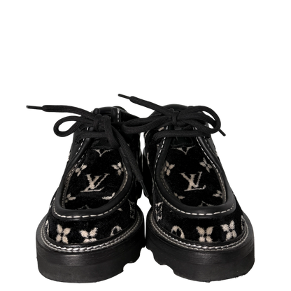 Louis Vuitton Beaubourg Plateau-Schuhe Größe 38 Schwarz Fullset / sehr gut Louis Vuitton