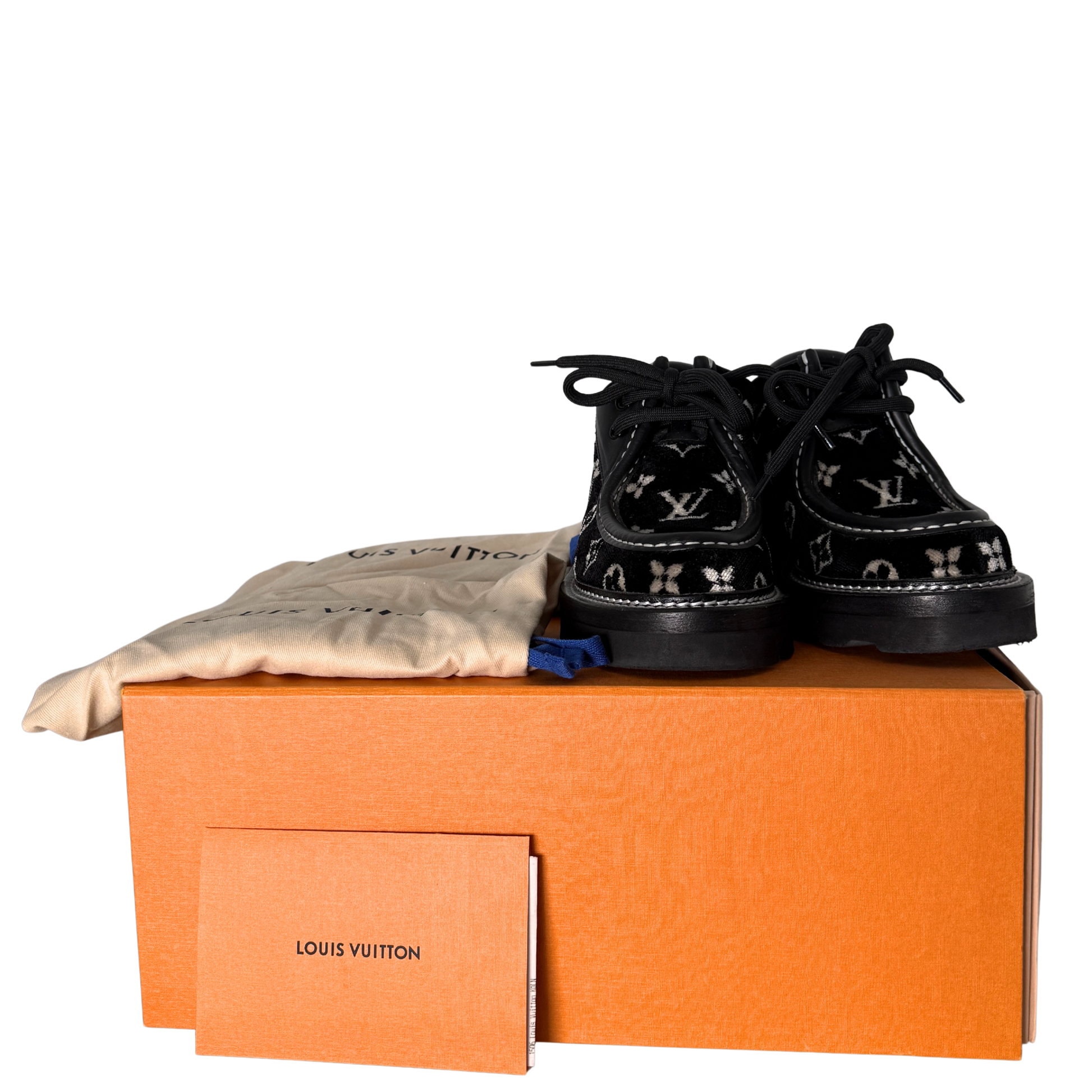 Louis Vuitton Beaubourg Plateau-Schuhe Größe 38 Schwarz Fullset / sehr gut Louis Vuitton