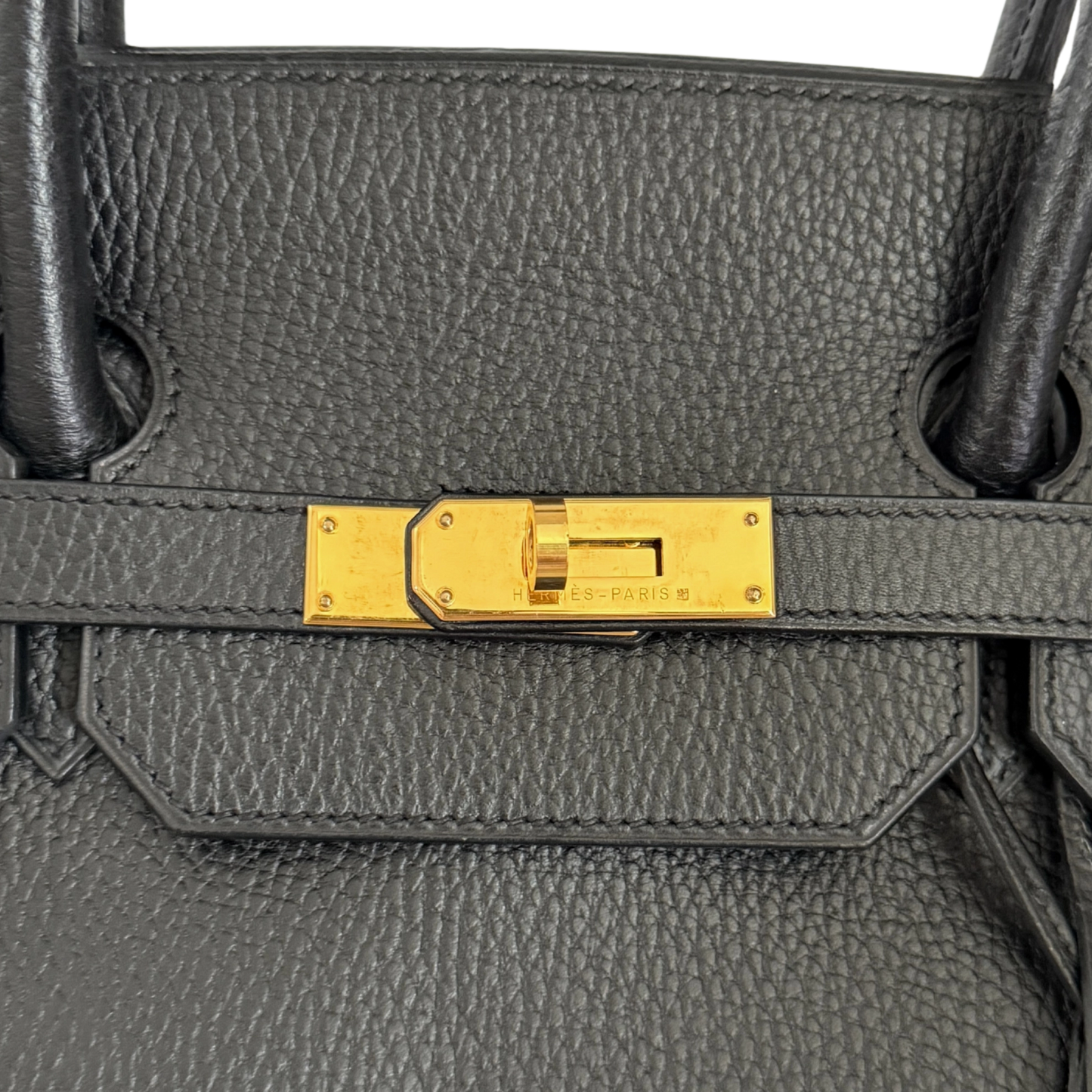 Hermès Birkin Bag 40 Clemence Leder Schwarz Gold Hardware 1998 / sehr gut Hermès