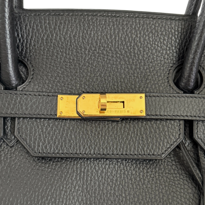 Hermès Birkin Bag 40 Clemence Leder Schwarz Gold Hardware 1998 / sehr gut Hermès