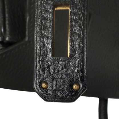 Hermès Birkin Bag 40 Clemence Leder Schwarz Gold Hardware 1998 / sehr gut Hermès