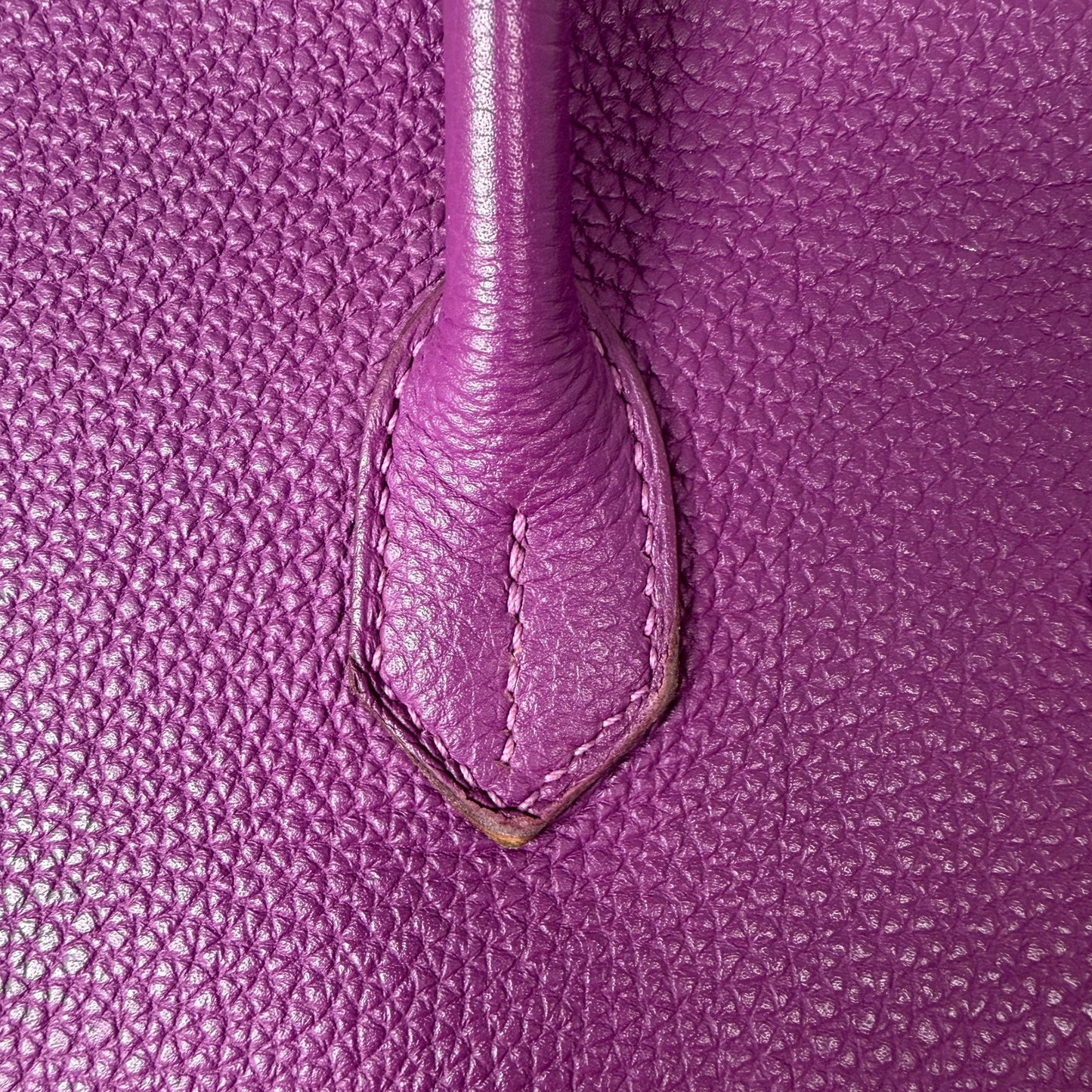 Hermès Birkin Bag 35 Togo Leder lila Palladium Hardware 2014 / gut Hermès