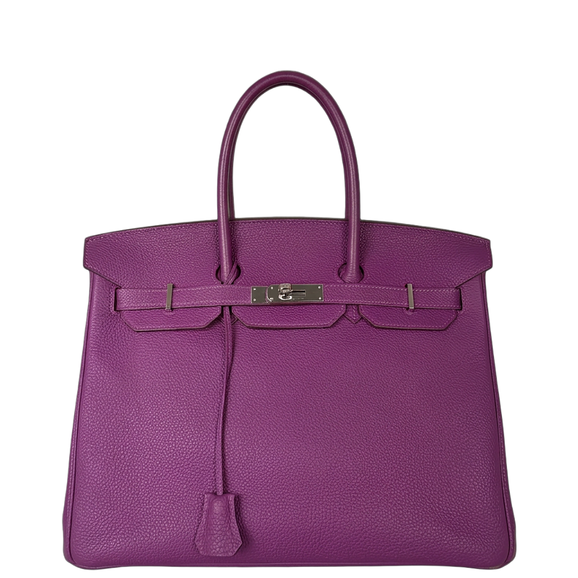 Hermès Birkin Bag 35 Togo Leder lila Palladium Hardware 2014 / gut Hermès