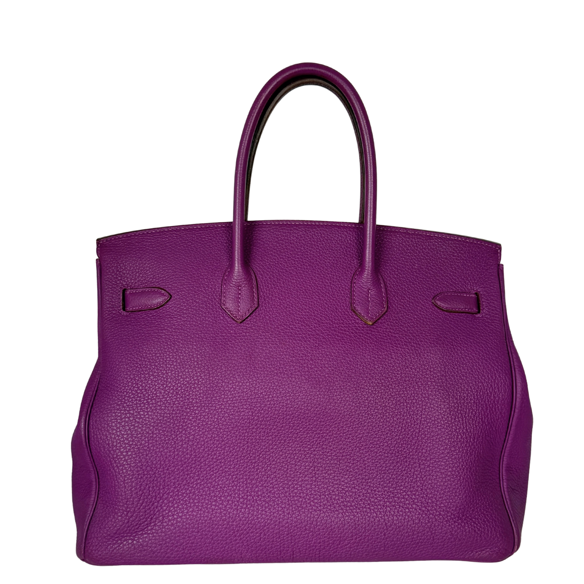 Hermès Birkin Bag 35 Togo Leder lila Palladium Hardware 2014 / gut Hermès
