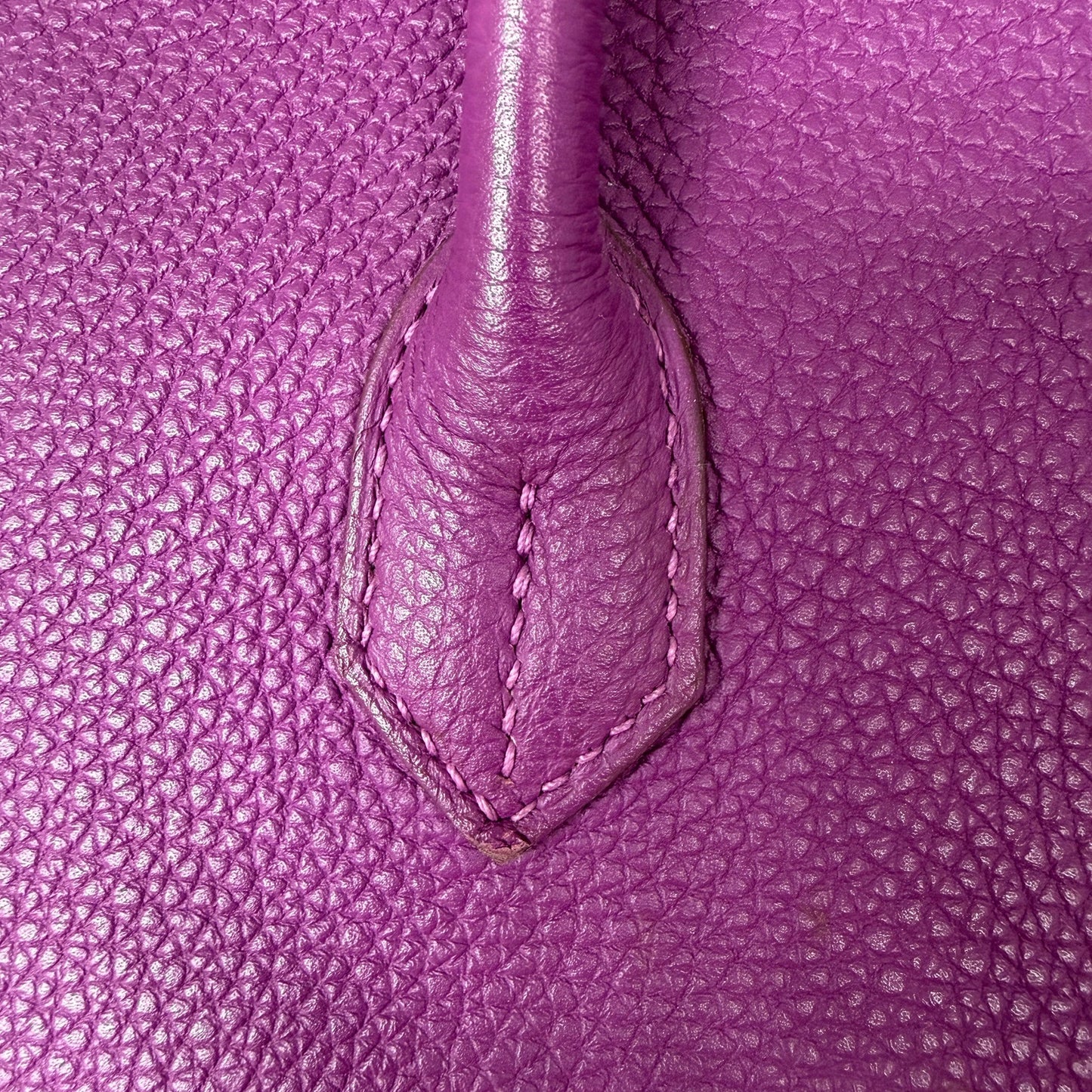 Hermès Birkin Bag 35 Togo Leder lila Palladium Hardware 2014 / gut Hermès