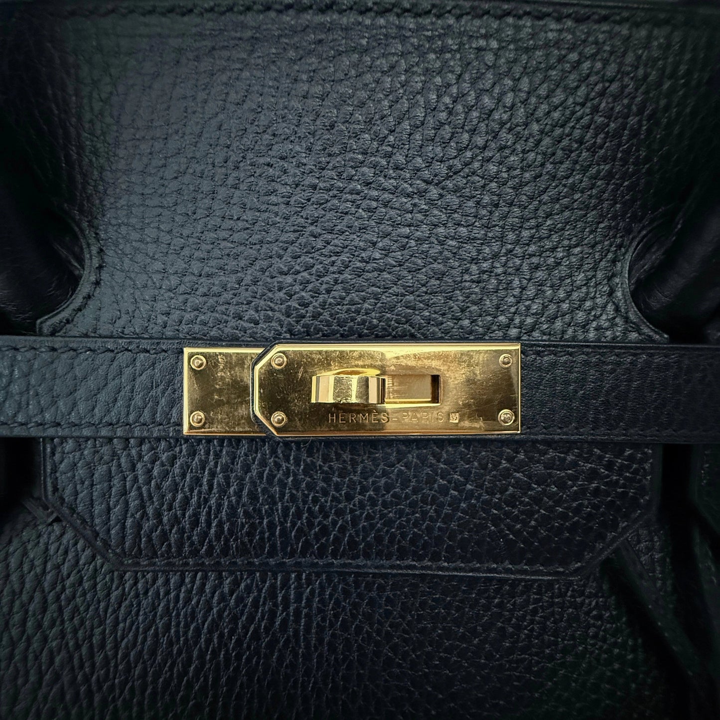 Hermès Birkin Bag 40 Clemence Leder Schwarz Gold Hardware 1998 / sehr gut Hermès