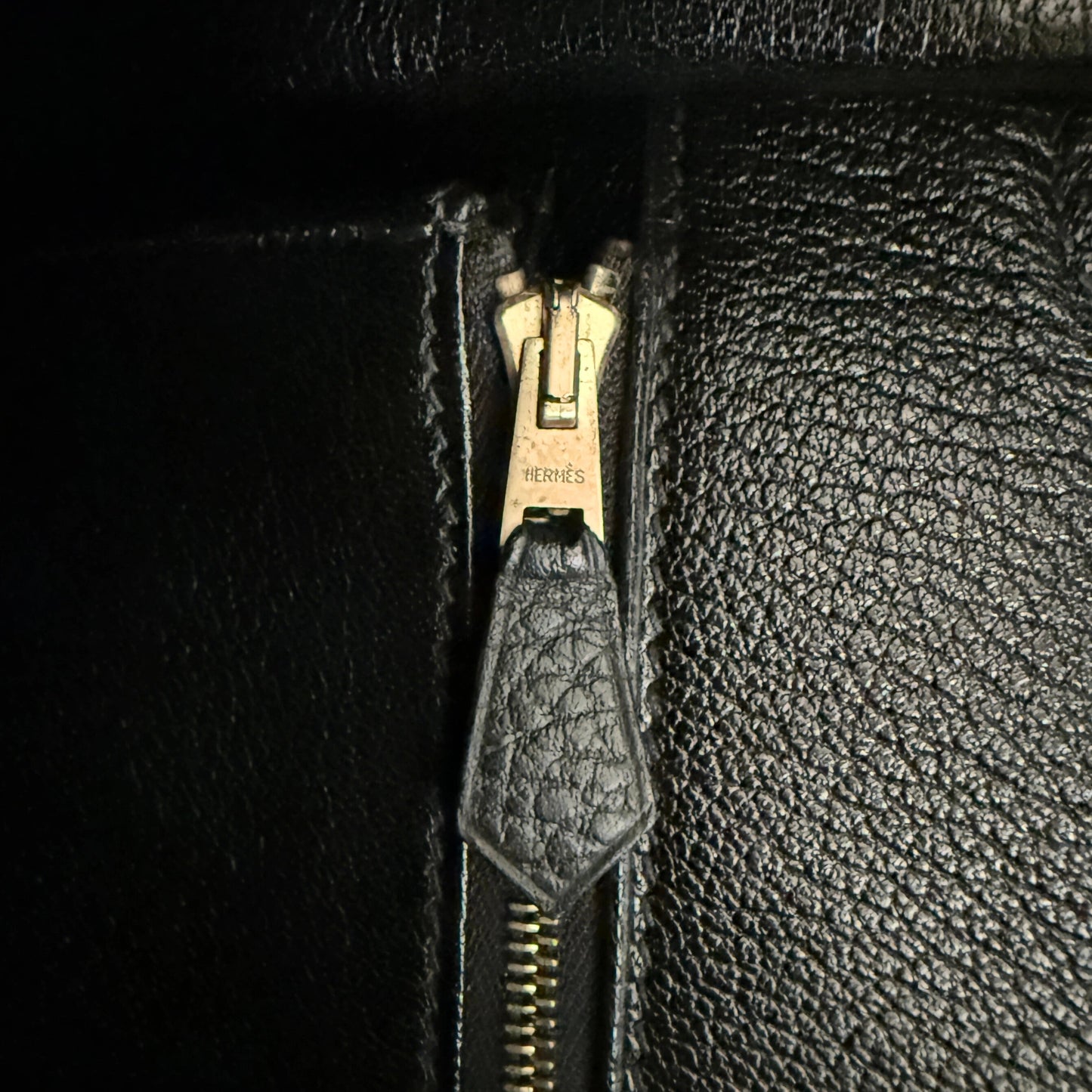 Hermès Birkin Bag 40 Clemence Leder Schwarz Gold Hardware 1998 / sehr gut Hermès