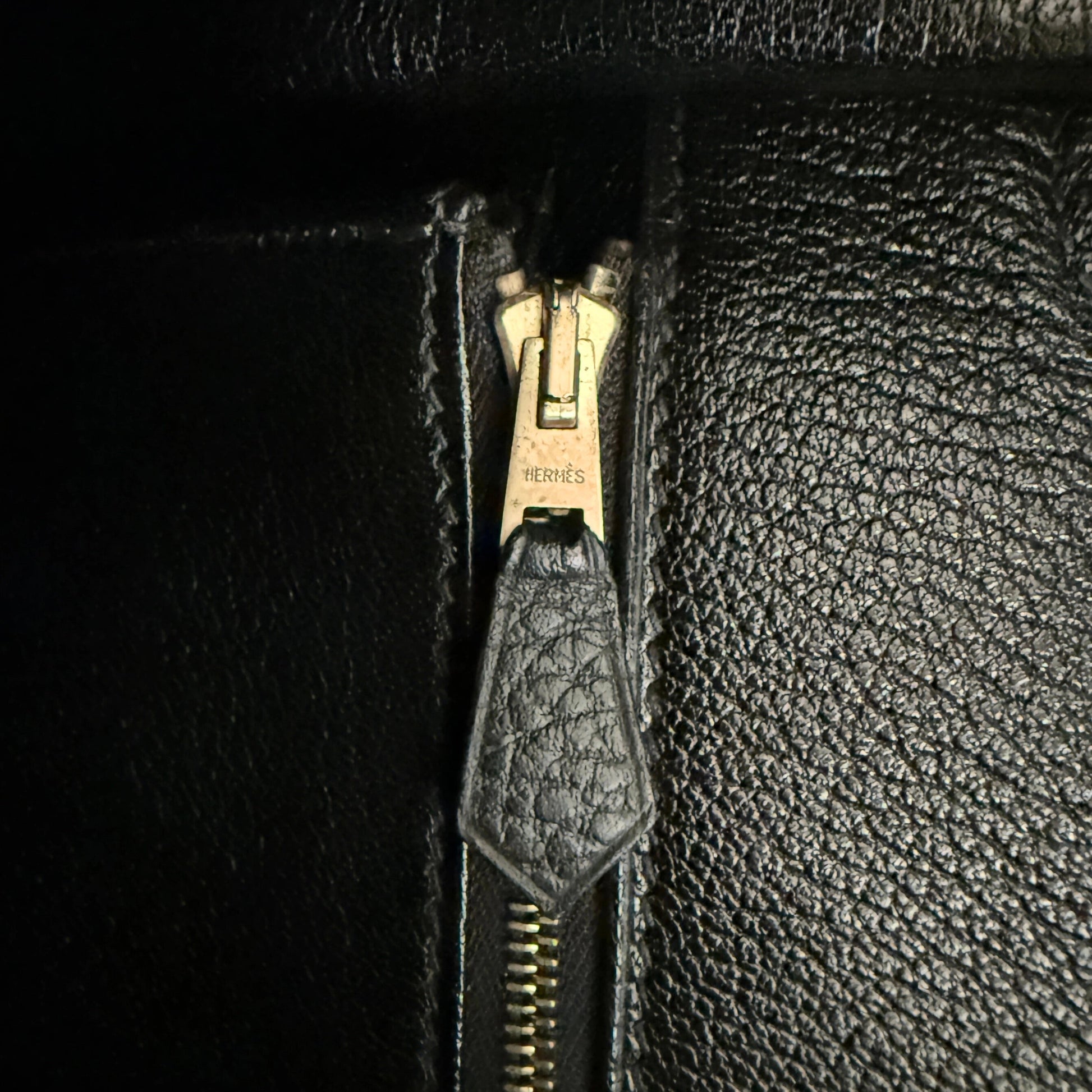 Hermès Birkin Bag 40 Clemence Leder Schwarz Gold Hardware 1998 / sehr gut Hermès