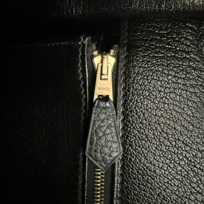 Hermès Birkin Bag 40 Clemence Leder Schwarz Gold Hardware 1998 / sehr gut Hermès