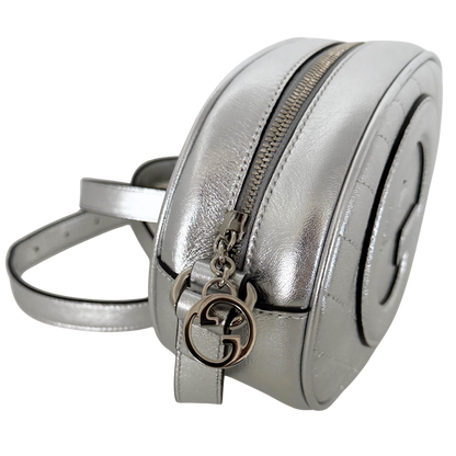 Gucci Blondie Mini Umhängetasche Silber / neuwertig Gucci