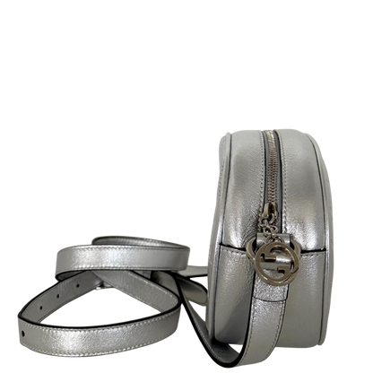 Gucci Blondie Mini Umhängetasche Silber / neuwertig Gucci