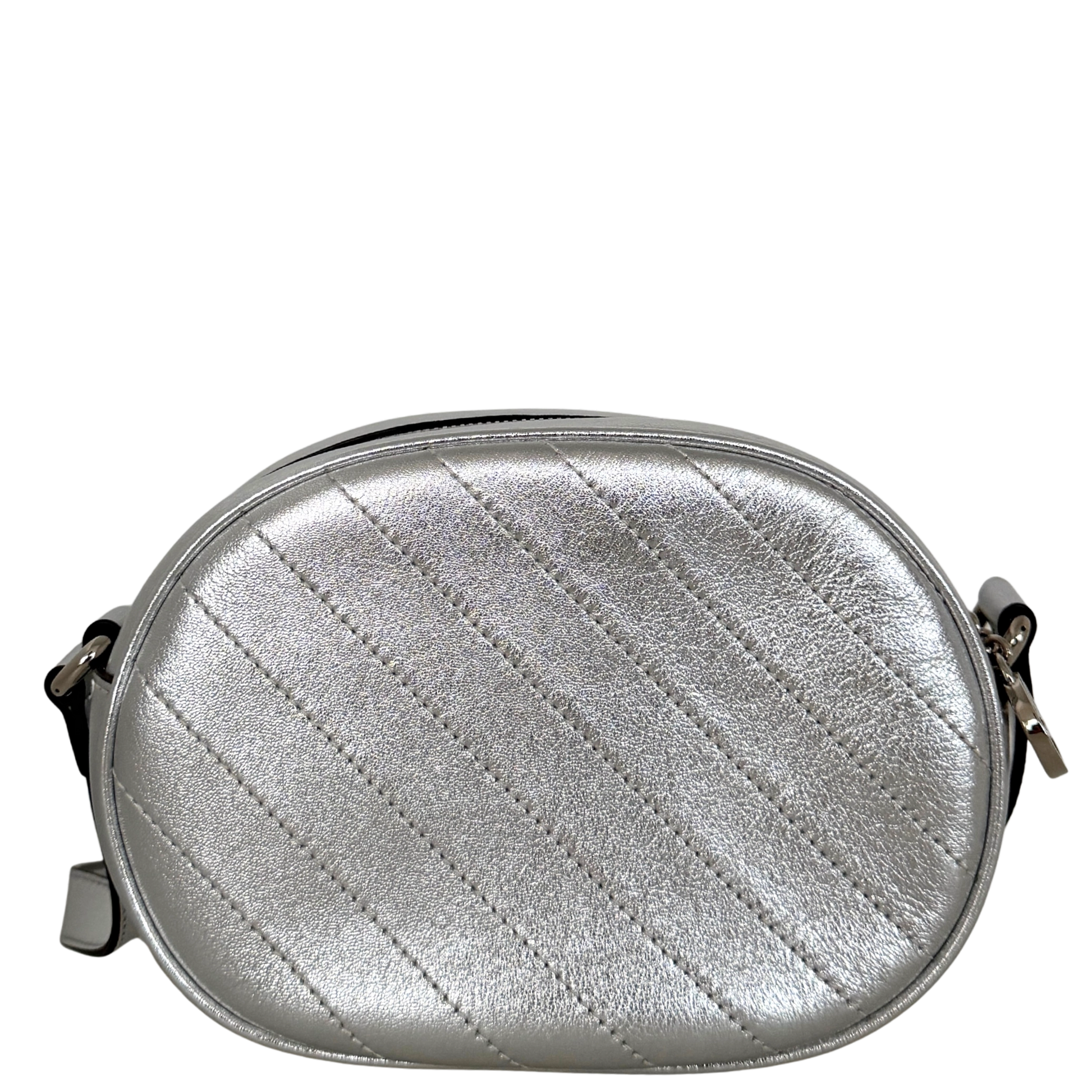 Gucci Blondie Mini Umhängetasche Silber / neuwertig Gucci