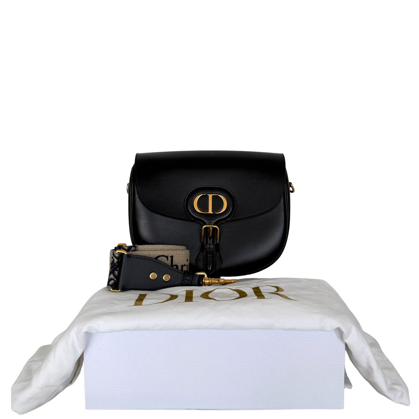 Dior Bobby Tasche Groß Schwarz / sehr gut Dior