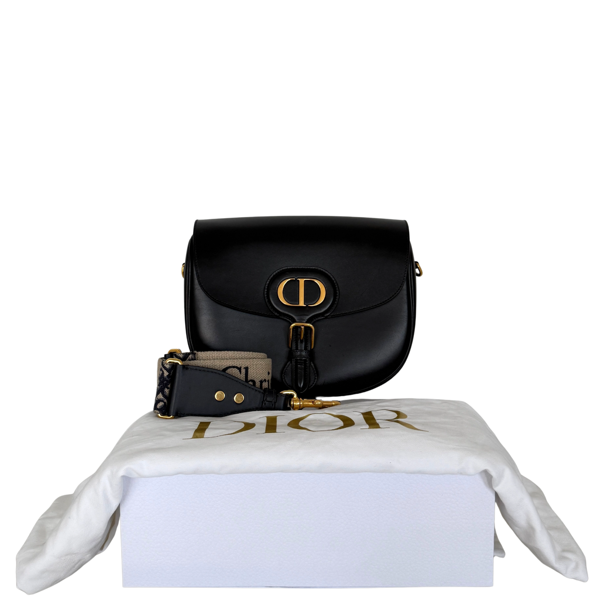 Dior Bobby Tasche Groß Schwarz / sehr gut Dior