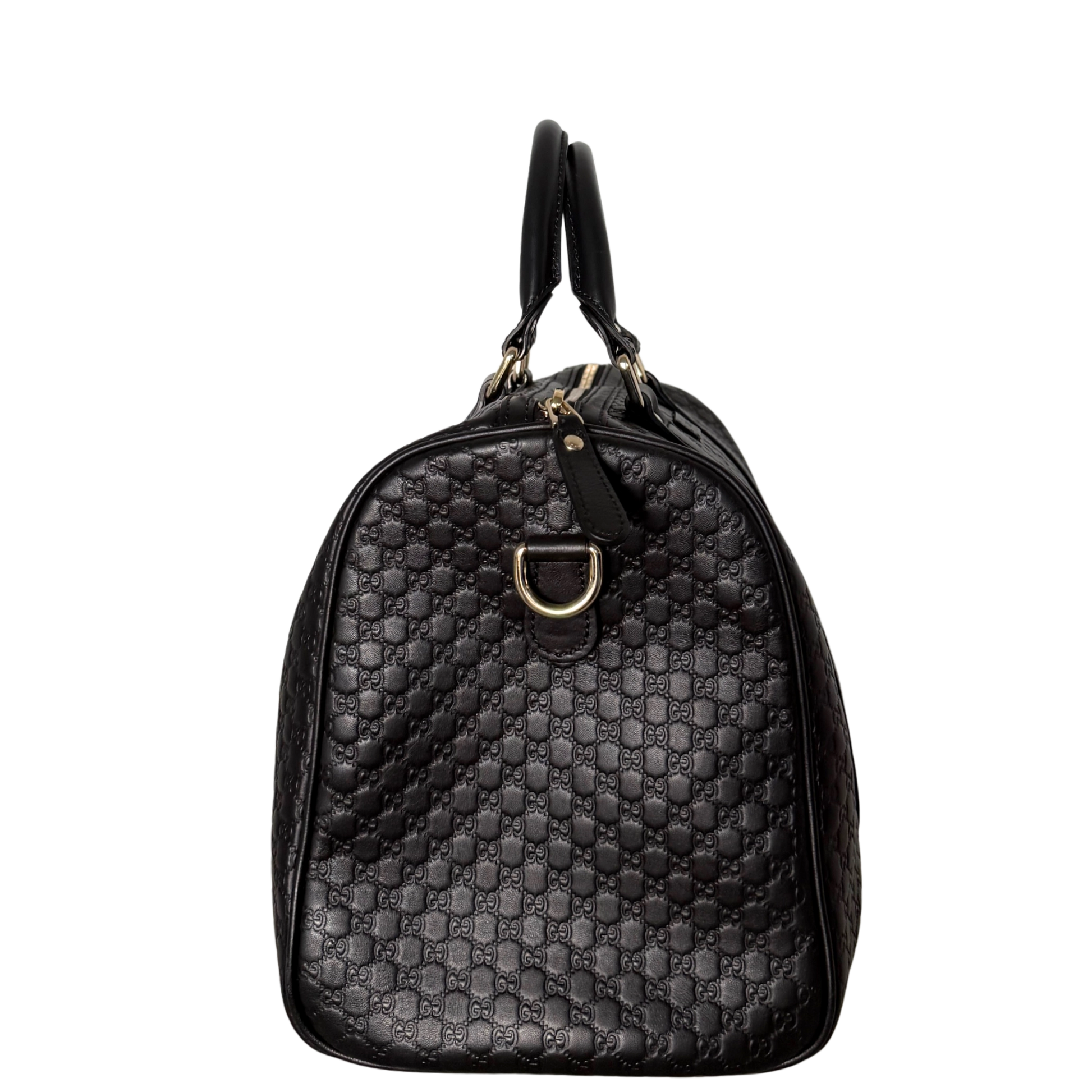 Gucci Microguccissima Boston Bag Schwarz / sehr gut Gucci