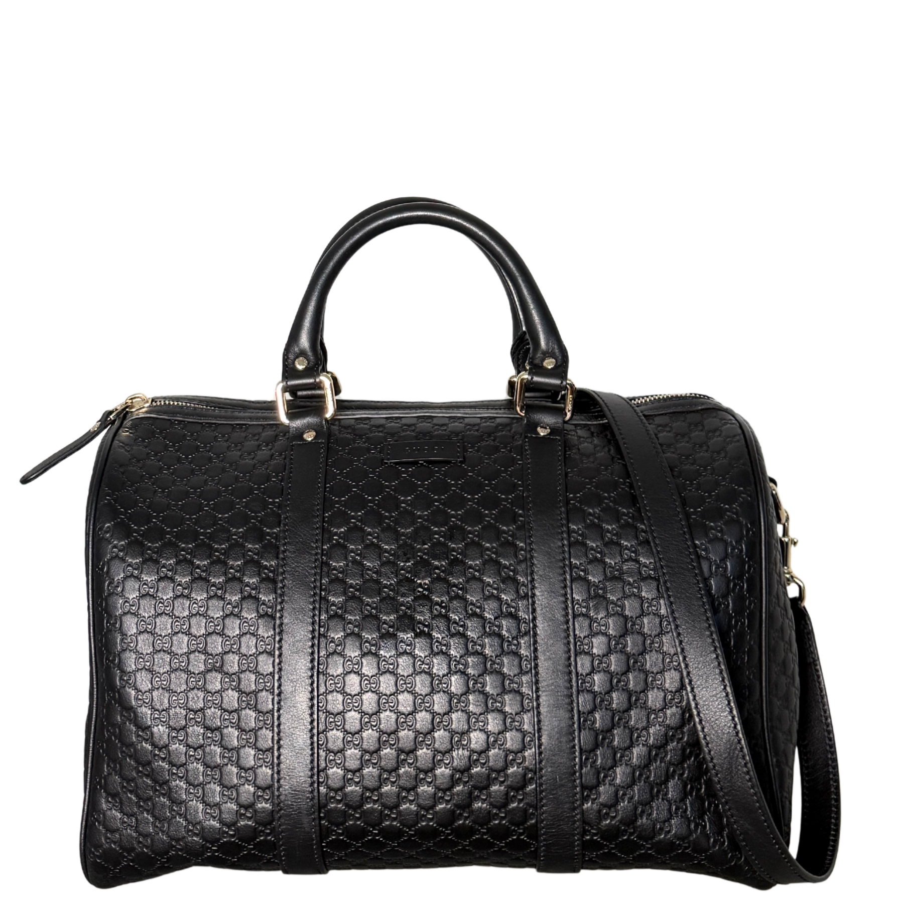 Gucci Microguccissima Boston Bag Schwarz / sehr gut Gucci