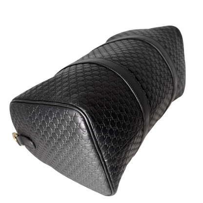 Gucci Microguccissima Boston Bag Schwarz / sehr gut Gucci