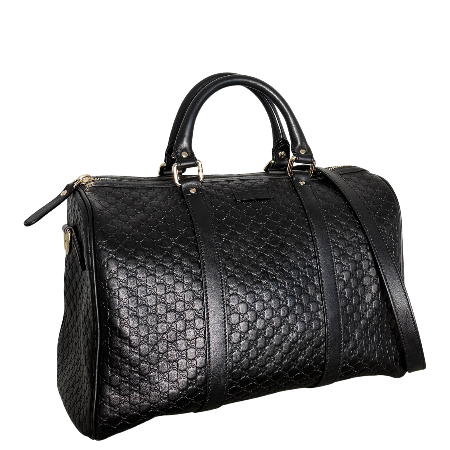 Gucci Microguccissima Boston Bag Schwarz / sehr gut Gucci