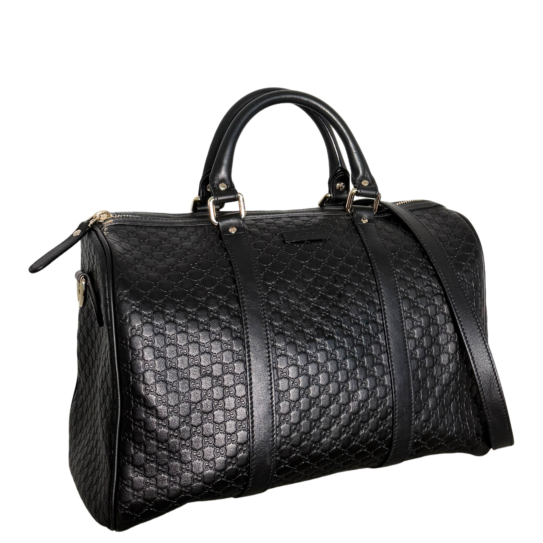 Gucci Microguccissima Boston Bag Schwarz / sehr gut Gucci