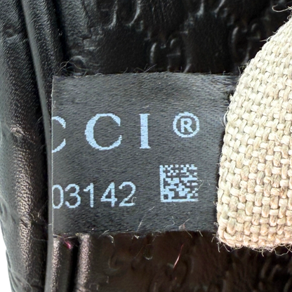 Gucci Microguccissima Boston Bag Schwarz / sehr gut Gucci