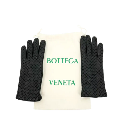 Bottega Veneta Intrecciato Leder Handschuhe Bottega Veneta