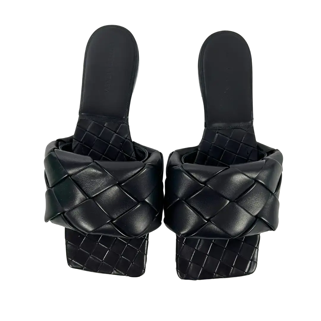 Bottega Veneta Pantoletten The Lido Größe 41 schwarz / ungetragen Bottega Veneta