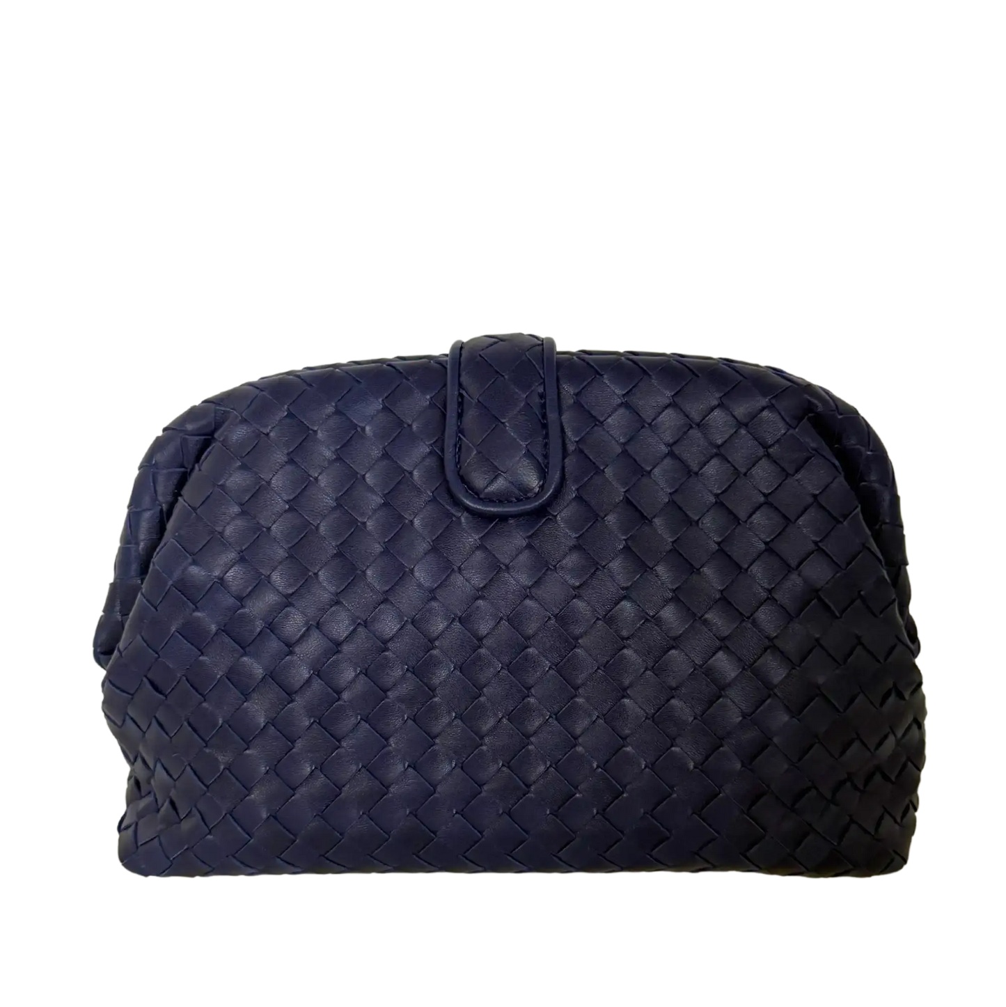 Bottega Veneta The Lauren 1980 Clutch Nappa Intrecciato dunkelblau / sehr gut Bottega Veneta