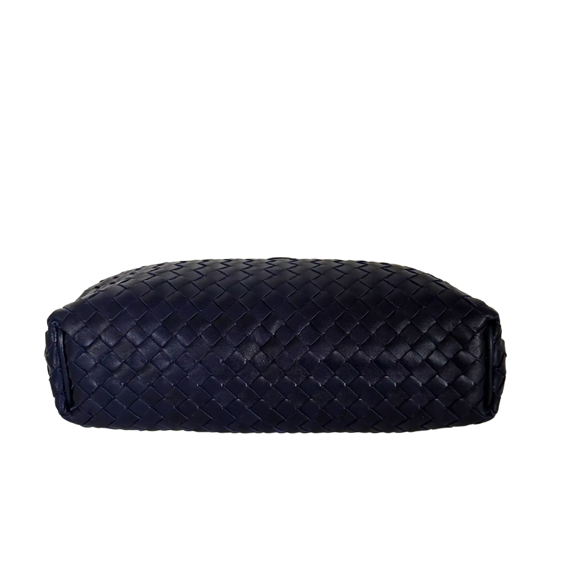 Bottega Veneta The Lauren 1980 Clutch Nappa Intrecciato dunkelblau / sehr gut Bottega Veneta