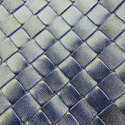 Bottega Veneta The Lauren 1980 Clutch Nappa Intrecciato dunkelblau / sehr gut Bottega Veneta