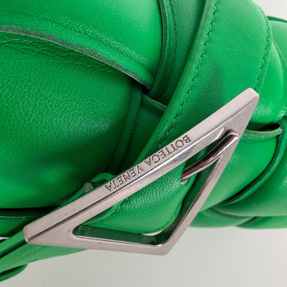 Bottega Veneta Padded Cassette Intrecciato grün / sehr gut Bottega Veneta