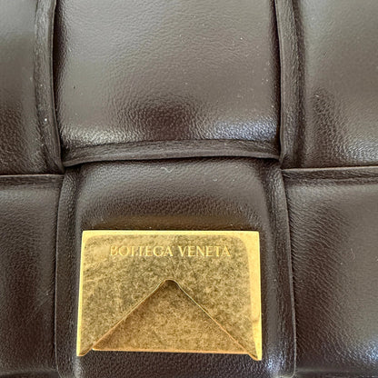 Bottega Veneta Padded Chain Cassette Bag dunkelbraun / sehr gut Bottega Veneta