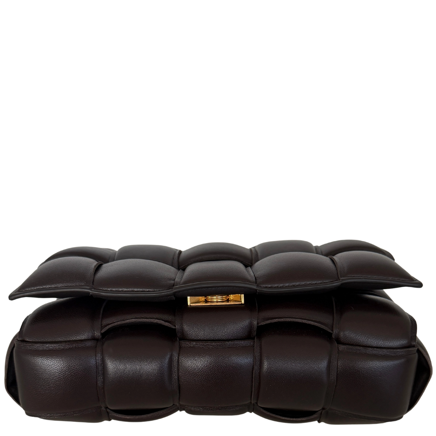 Bottega Veneta Padded Chain Cassette Bag dunkelbraun / sehr gut Bottega Veneta
