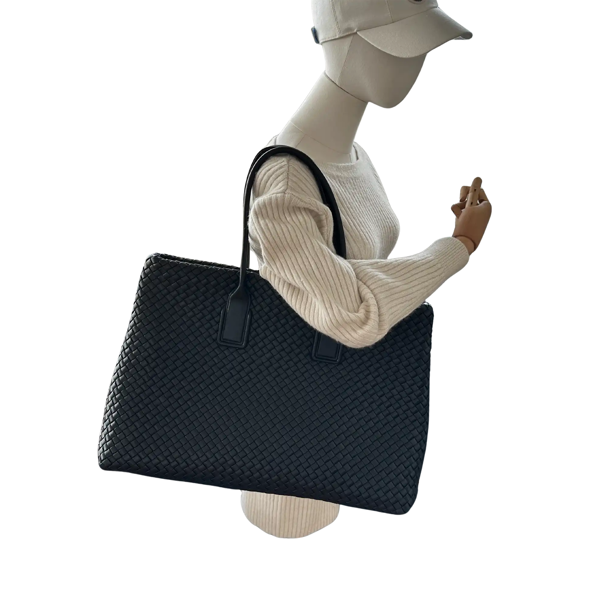 Bottega Veneta Intrecciato Shopper Snap mit Pochette / neuwertig Bottega Veneta