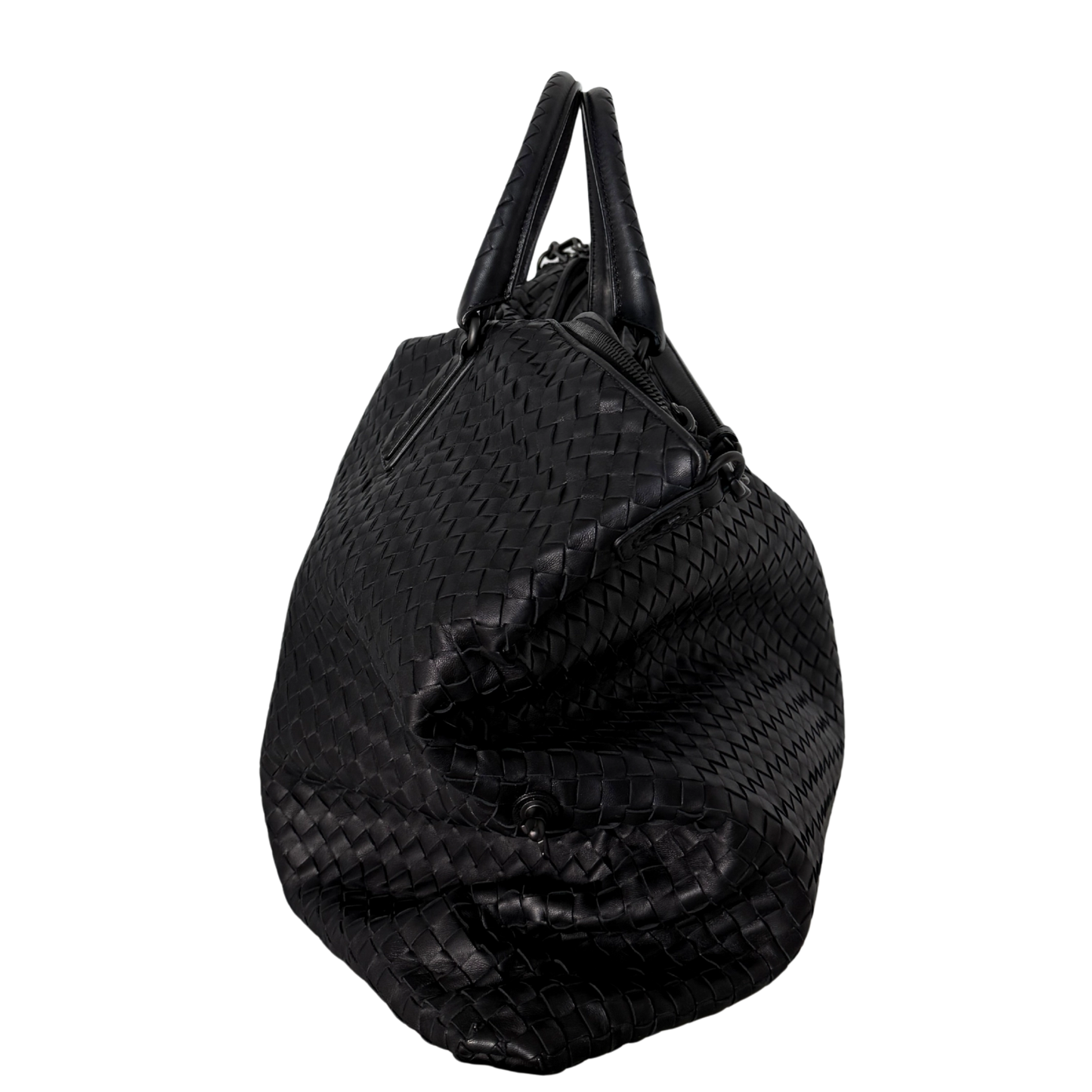 Bottega Veneta Intrecciato Circle Convertible Tasche Schwarz / neuwertig Bottega Veneta