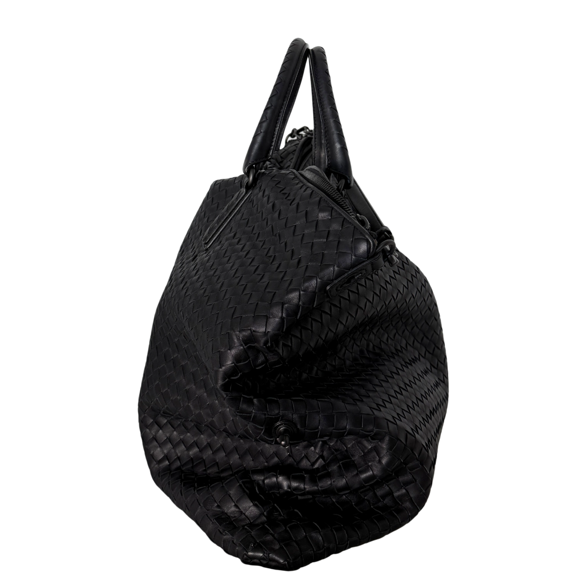 Bottega Veneta Intrecciato Circle Convertible Tasche Schwarz / neuwertig Bottega Veneta