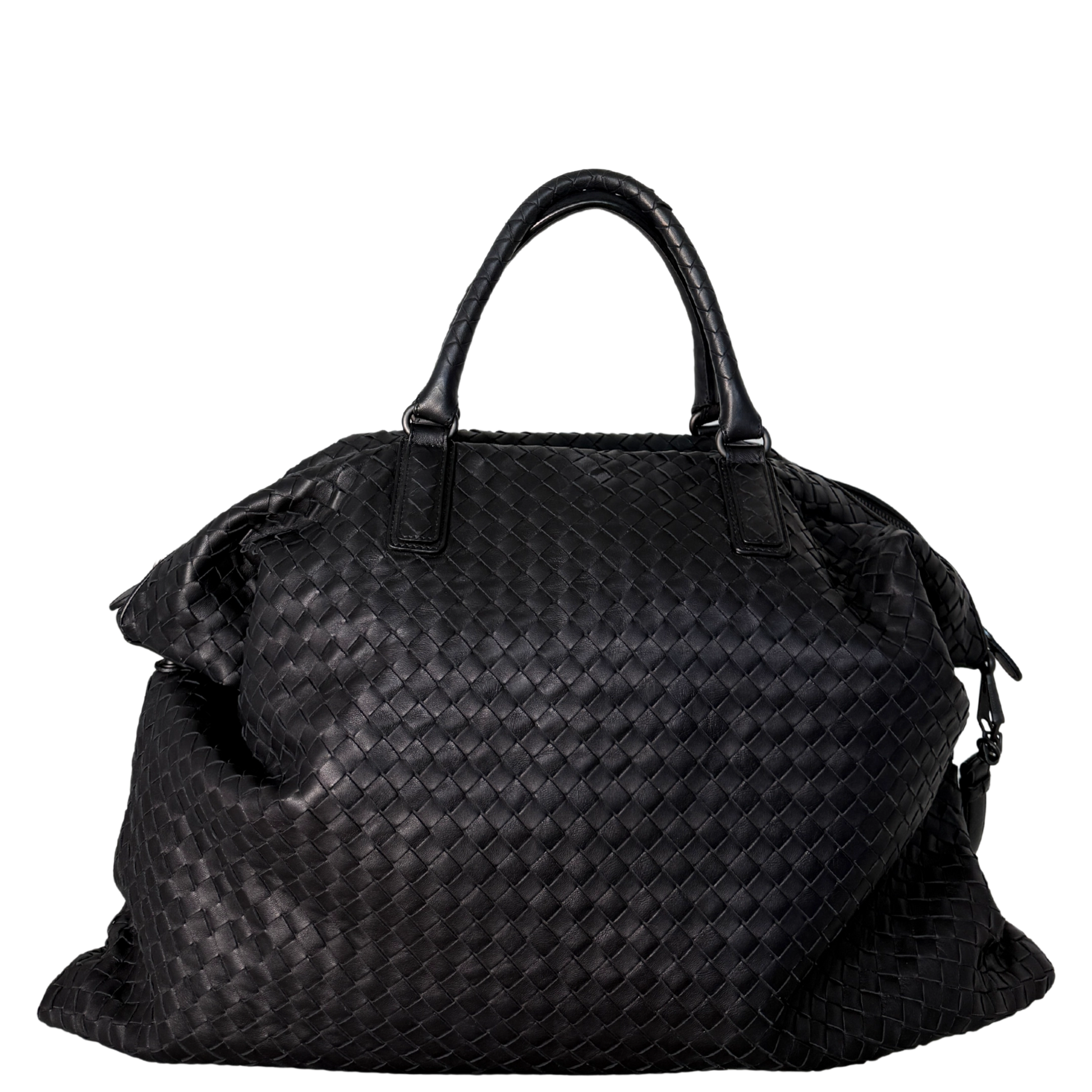 Bottega Veneta Intrecciato Circle Convertible Tasche Schwarz / neuwertig Bottega Veneta