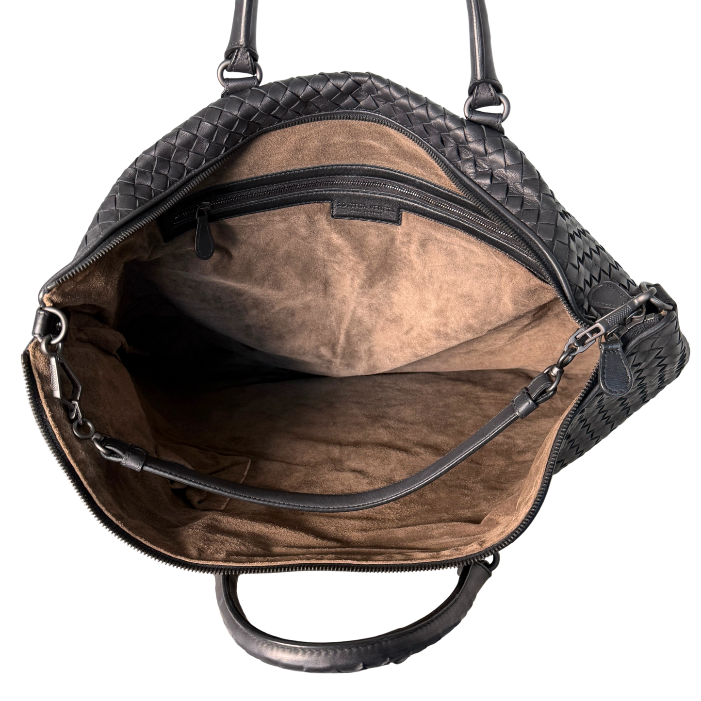 Bottega Veneta Intrecciato Circle Convertible Tasche Schwarz / neuwertig Bottega Veneta