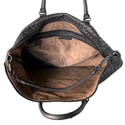 Bottega Veneta Intrecciato Circle Convertible Tasche Schwarz / neuwertig Bottega Veneta