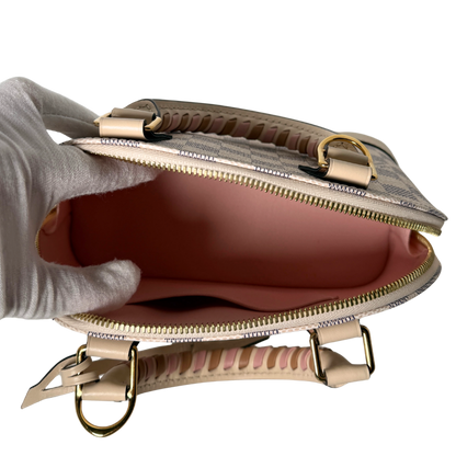 Louis Vuitton Damier Azur Canvas Braided Alma BB Beige / neuwertig Louis Vuitton