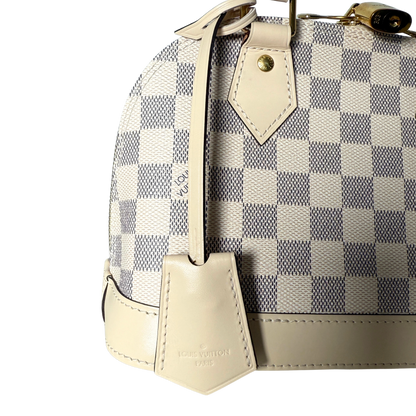 Louis Vuitton Damier Azur Canvas Braided Alma BB Beige / neuwertig Louis Vuitton