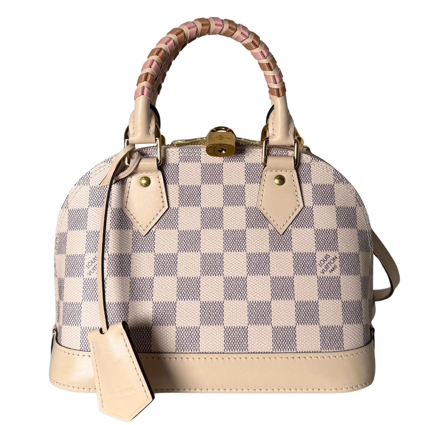 Louis Vuitton Damier Azur Canvas Braided Alma BB Beige / neuwertig Louis Vuitton