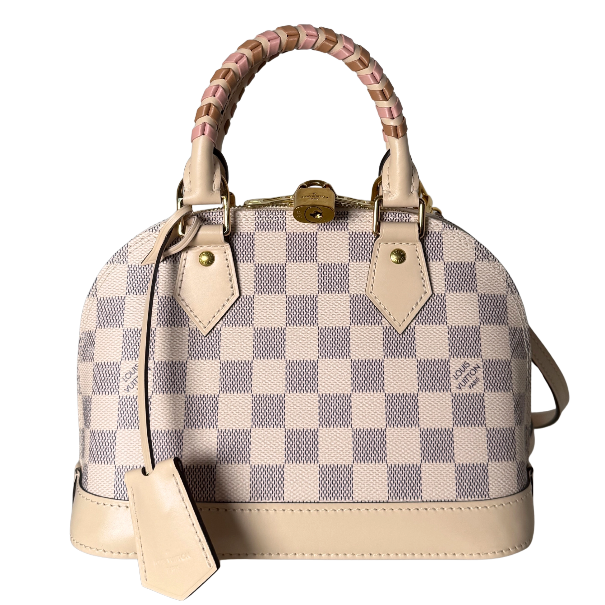 Louis Vuitton Damier Azur Canvas Braided Alma BB Beige / neuwertig Louis Vuitton